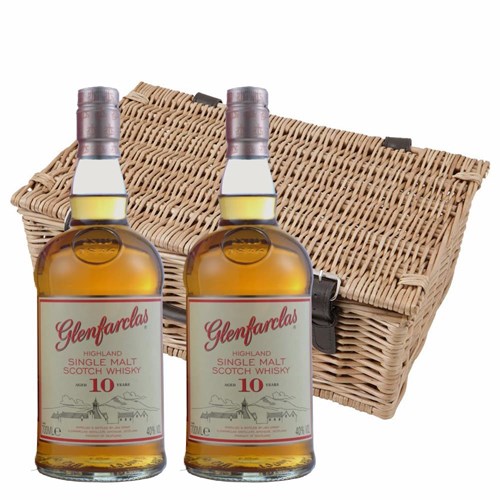 Glenfarclas 10 Year Old 70cl Twin Hamper (2x70cl)